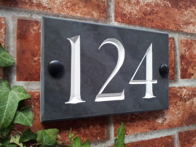 Three digit house number sign 160mm x 100mm | House Sign Shop